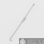 PULSERA VIRGEN DEL PILAR CALADA PLATEADA