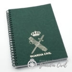CUADERNO ESPIRAL LATERAL IZQU. A-5  PLASTICO C/ ESC ORO